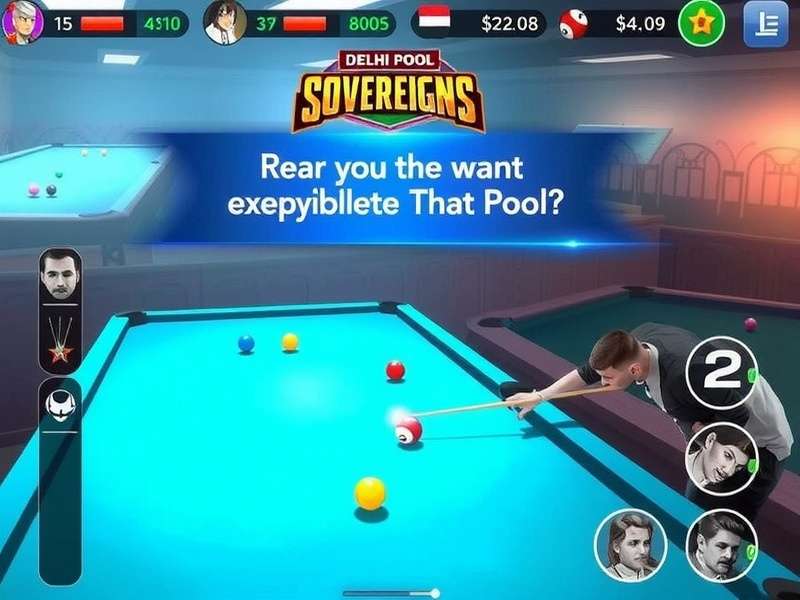 Delhi Pool Sovereigns Gameplay Screenshot